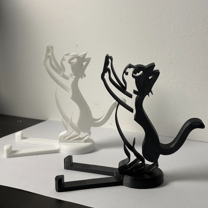 Tablet Stand Accessories - Penyangga Ponsel Bentuk Kucing Minimalis, Dudukan