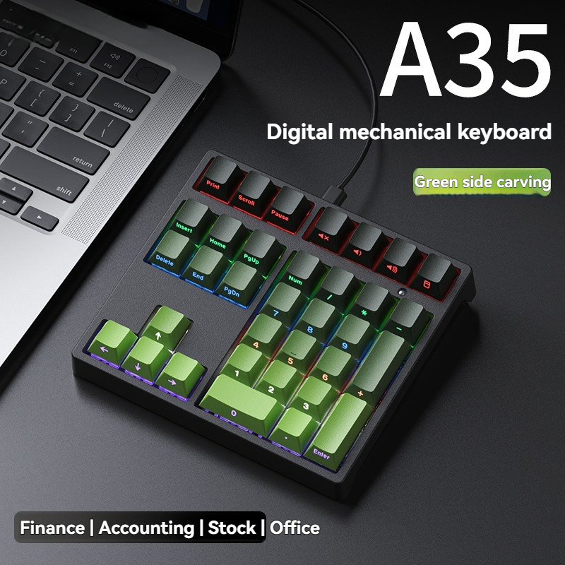 Tablet Accessories Gifts - A35 Keyboard Numerik Berkabel Mode Tunggal