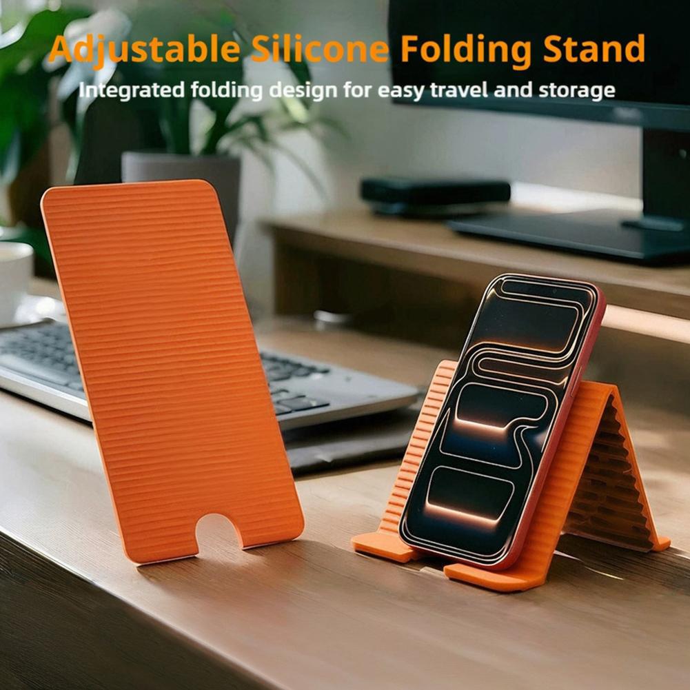 Tablet Stand Accessories - Penyangga Ponsel Silikon Lipat Fleksibel untuk