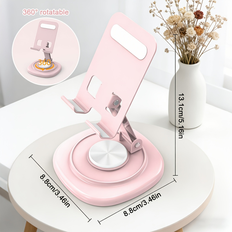 Tablet Stand Accessories - Macaron Desktop Metal Rotating Phone Stand
