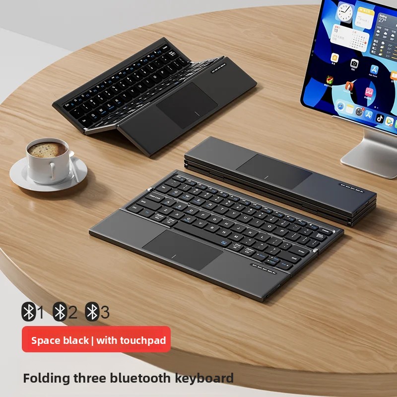 Tablet Accessories Gifts - Keyboard Tablet Lipat Tiga dengan TouchPad