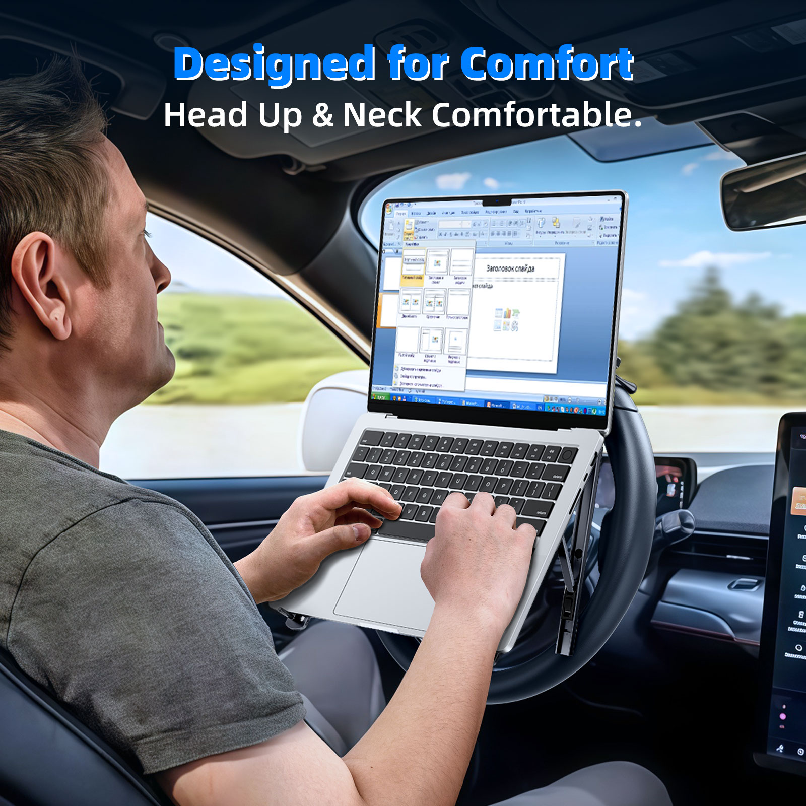 Dudukan Laptop Mobil Eary untu - Tesla Tablet Accessories ulasan dan harga