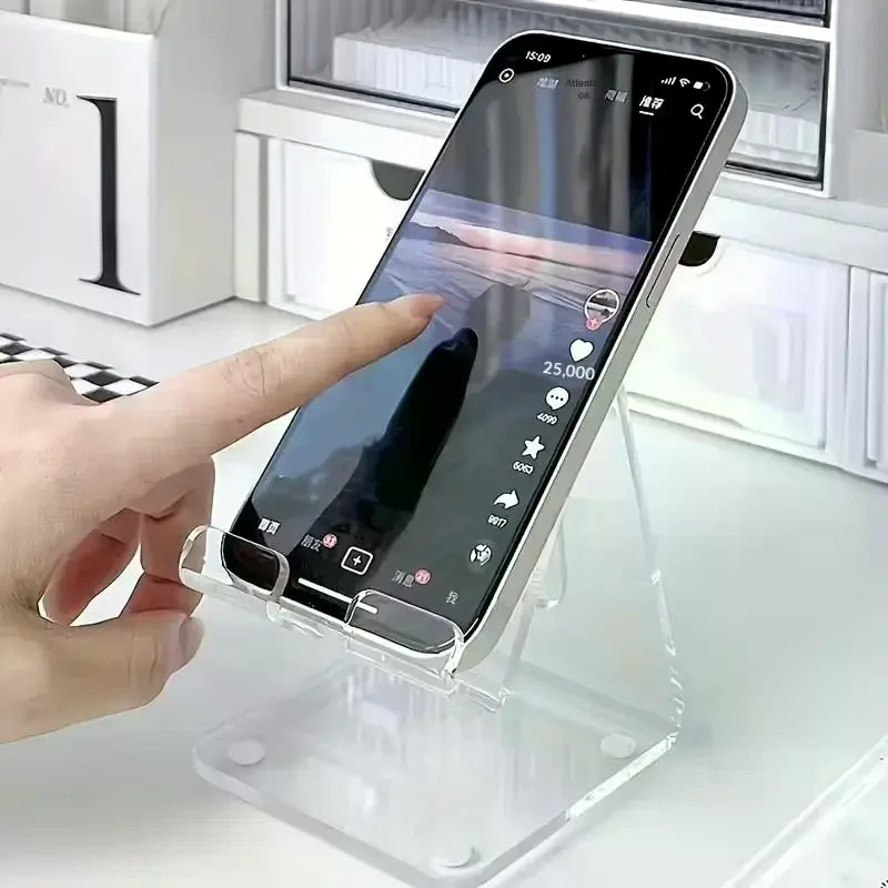 Penyangga Ponsel Akrilik Trans - Tablet Stand Accessories ulasan dan harga