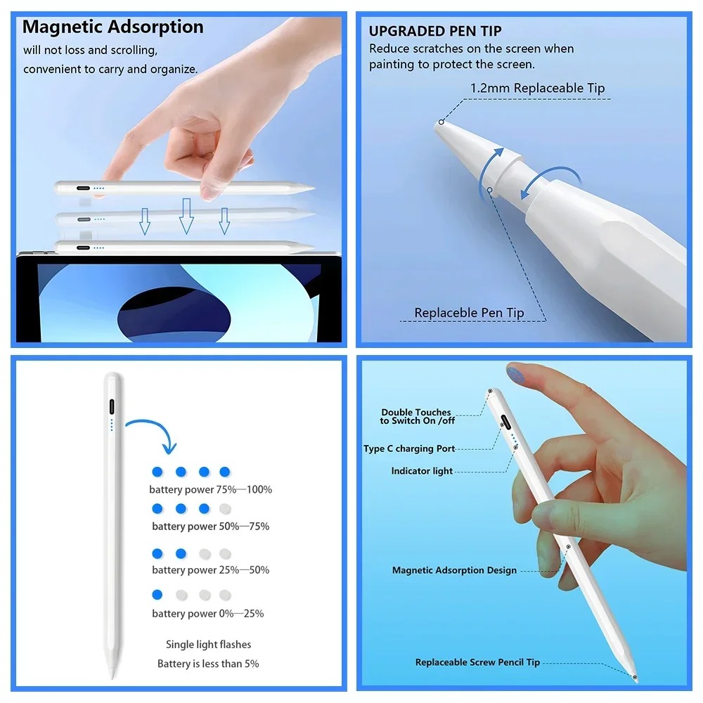 Pena Stylus untuk Apple Pencil - Ipad Pencil Stylus ulasan dan harga