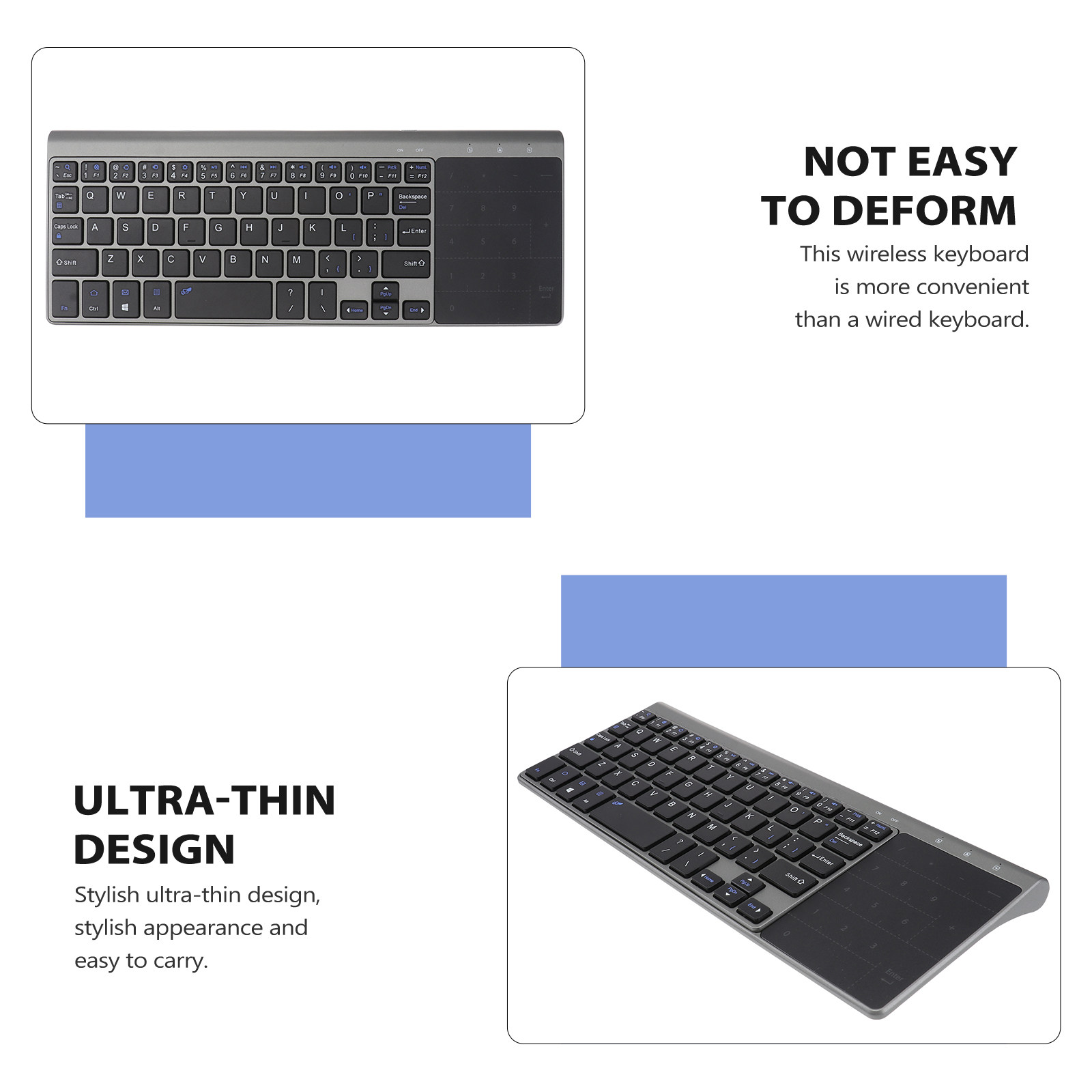 Keyboard Nirkabel 2.4Ghz denga - Officeworks Tablet Accessories ulasan dan harga