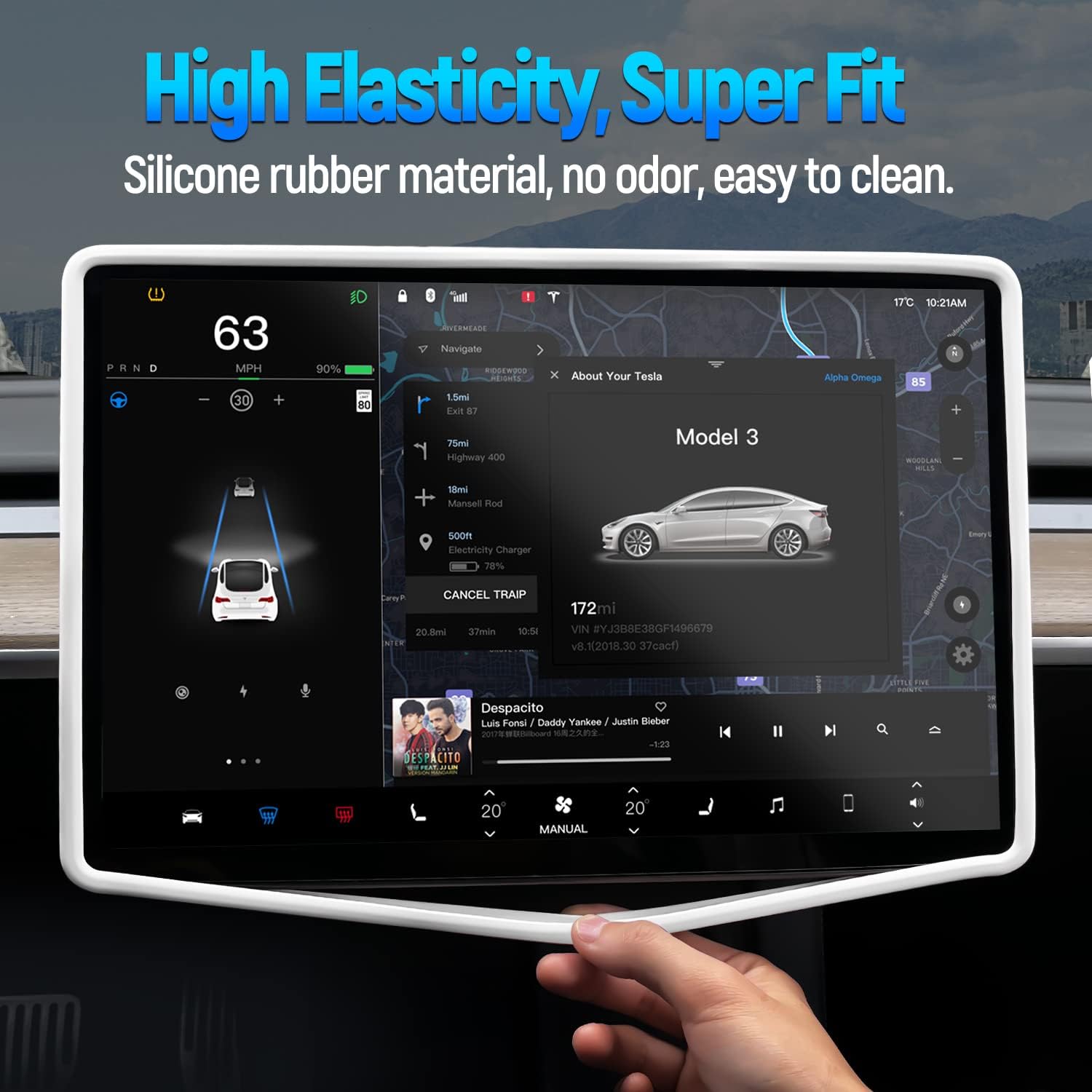 Pelindung layar tinggi 3 Y unt - Tesla Tablet Accessories ulasan dan harga