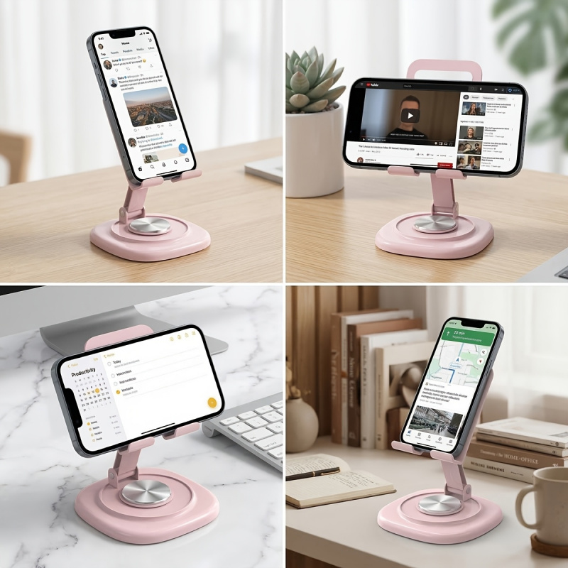 Macaron Desktop Metal Rotating - Tablet Stand Accessories ulasan dan harga