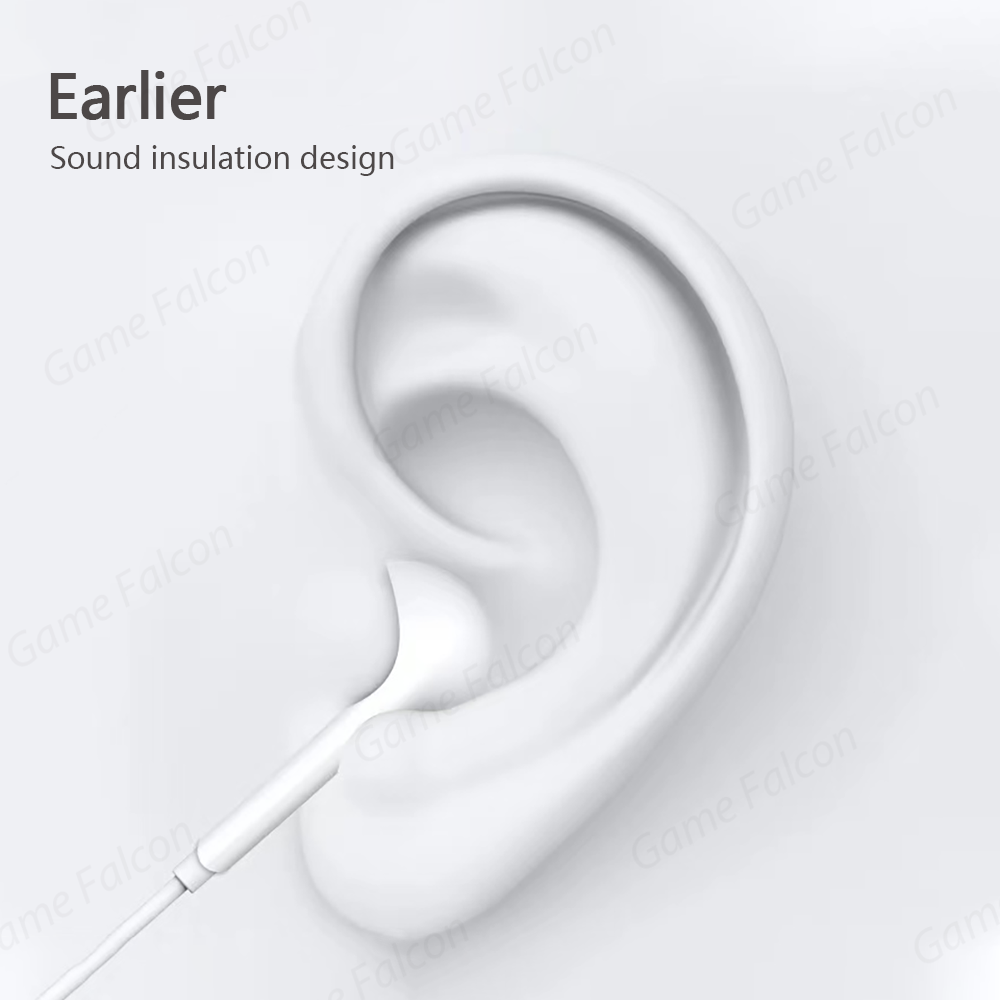 Untuk iPhone 15 14 13 Pro Head - Wired Earphone Lightning ulasan dan harga