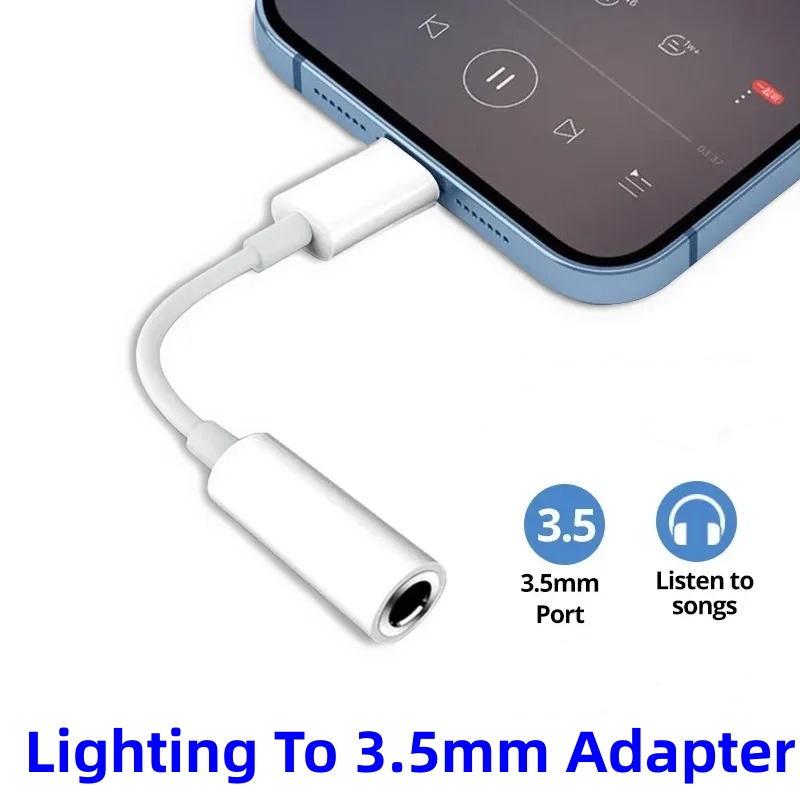 Pencahayaan untuk 3.5mm adapto - Wired Earphone Lightning ulasan dan harga