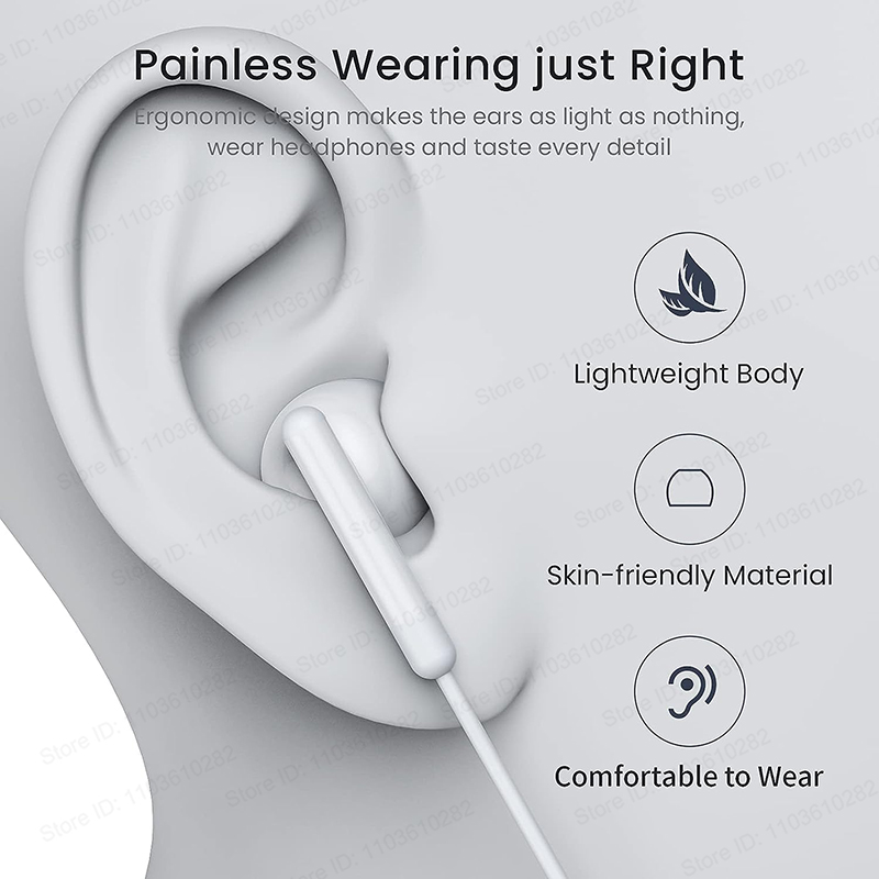 Headphone berkabel, untuk iPho - Wired Earphone Lightning ulasan dan harga