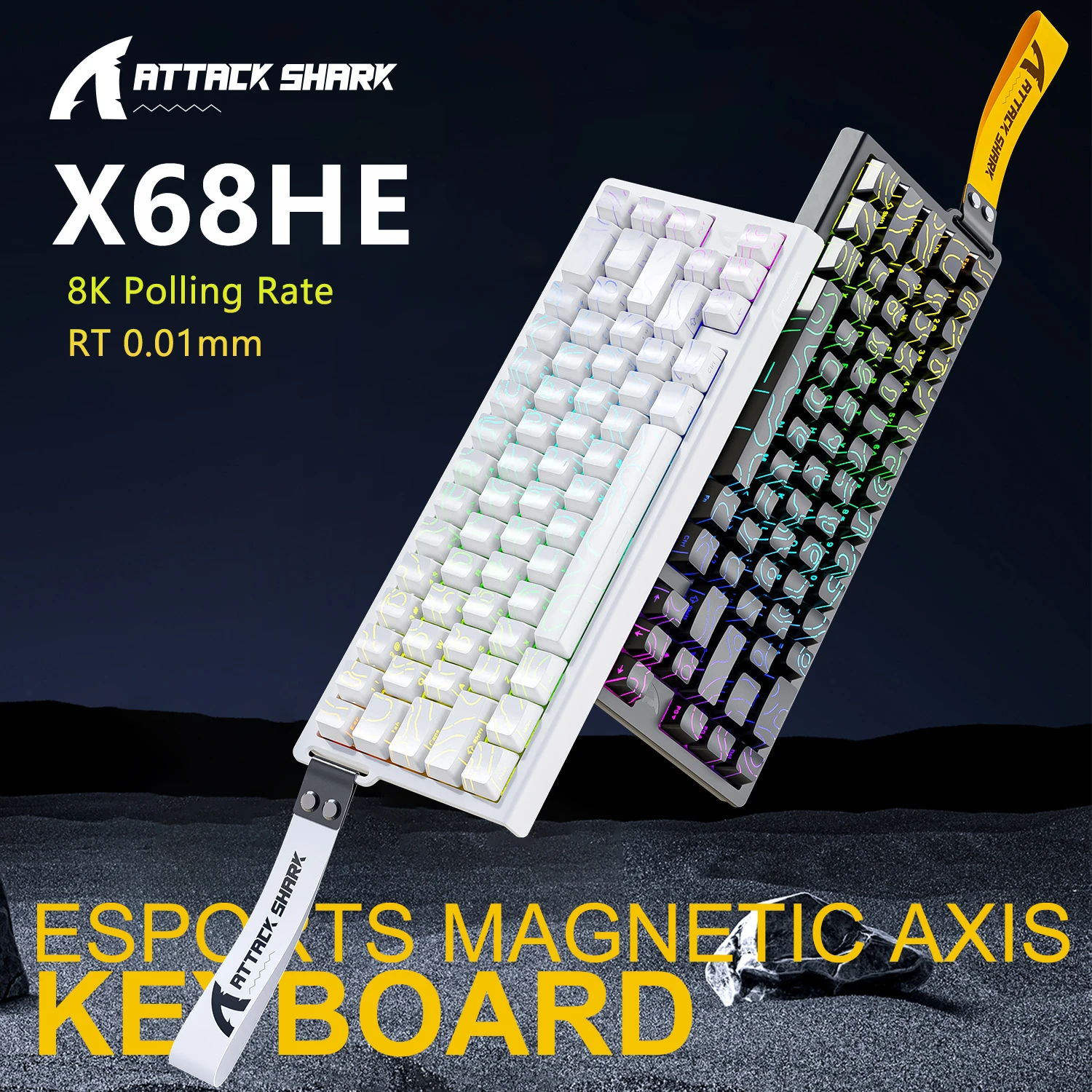 ATTACK SHARK X68HE Keyboard Me - Tablet Accessories Gifts ulasan dan harga