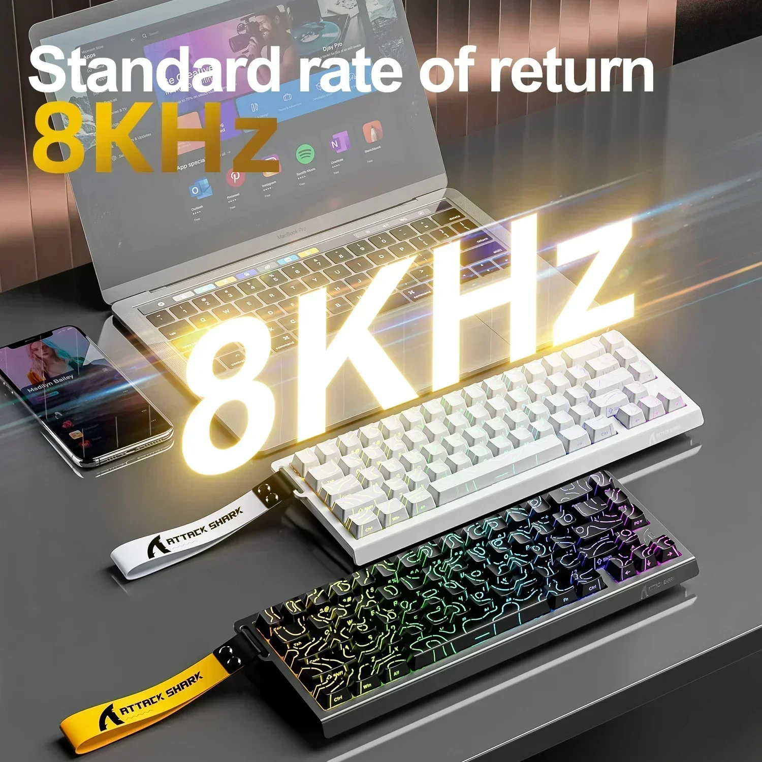 ATTACK SHARK X68HE Keyboard Me - Tablet Accessories Gifts ulasan dan harga