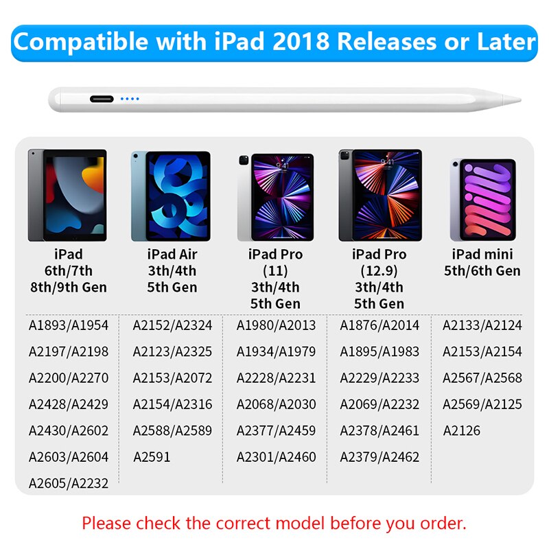 Untuk Apple pensil Palm Reject - Ipad Pencil Stylus ulasan dan harga